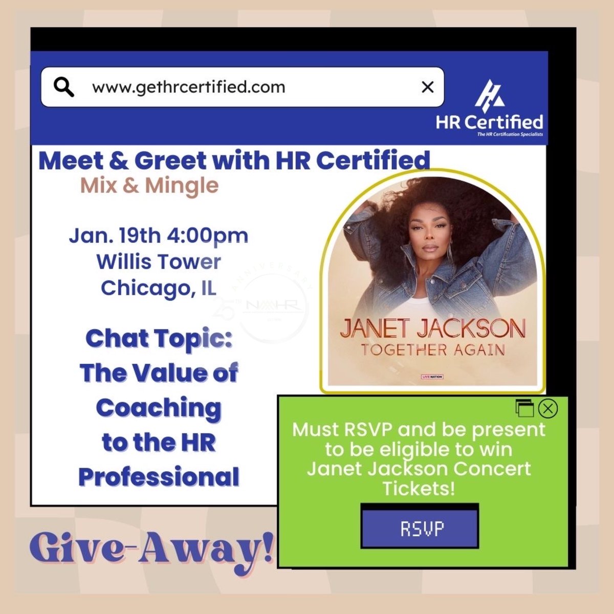 NAAAHRofficial's tweet photo. Join #NAAAHR Newest Learning Partner @Get_HRCertified for their upcoming Meet & Greet on Thursday, January 19th
https://t.co/1OGCH7PIi3
#naaahr #hrcertified #networking #personaldevelopment #professionaldevelopment #learning #coaching #hr https://t.co/VbjKVvwHpY