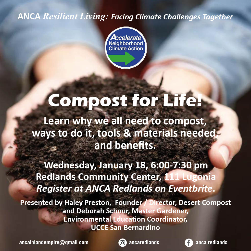 ANCARedlands's tweet photo. For those excited to get back into our Climate Resilience Series! 
We’ll be giving away home compost kits to several of the first attendees to register, so share this event!
Register through ANCA's Eventbrite. https://t.co/1ehLcDLY3o