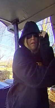 OKCPD's tweet image. This person stole a package from the front porch of a residence near SE 59/Sunnylane. If you know who the suspect is, contact Crime Stoppers 405.235.7300/www.okccrimetips.com. Case # 23-0001226