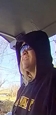 OKCPD's tweet image. This person stole a package from the front porch of a residence near SE 59/Sunnylane. If you know who the suspect is, contact Crime Stoppers 405.235.7300/www.okccrimetips.com. Case # 23-0001226