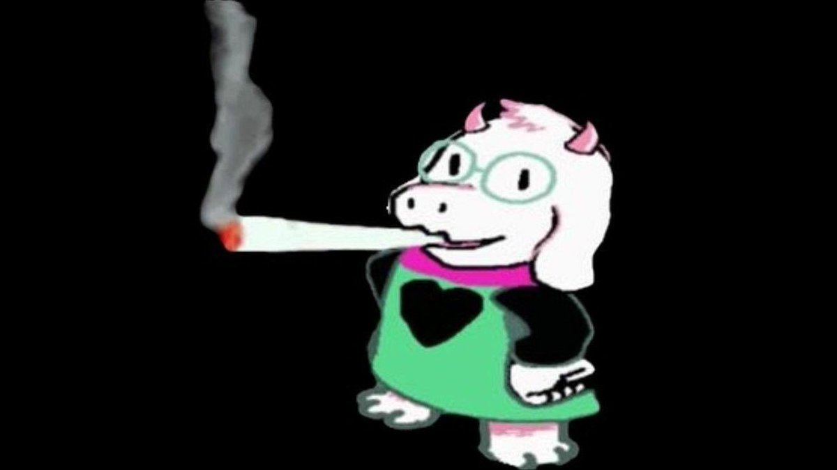 Dedede also is doing the ralsei smoking a blunt pose holy shit