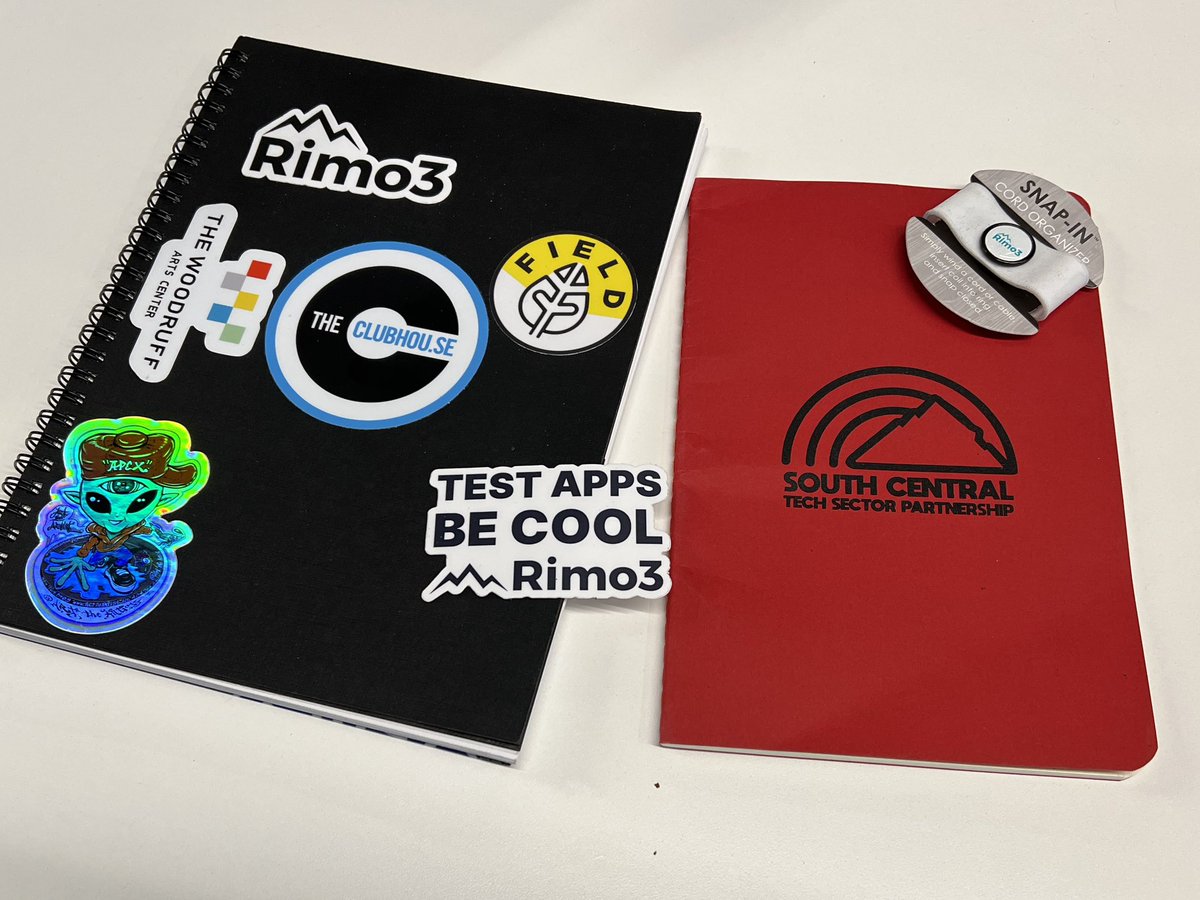 Awesome new swag for the collection from my friends in South Central Colorado! Thanks <a href="/Rimo_3/">Rimo3</a> <a href="/EmergentCampus/">Emergent Campus</a> <a href="/BradRowland/">Brad Rowland</a> 
#makestartups
#bethenode