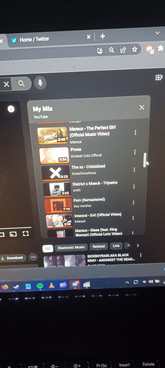 dawnwestenra's tweet image. Being at home sick for a week, streaming music constantly has resulted in the best My Mix youtube has ever given me. #darkwave #darkstep #mareux #kindestcuts