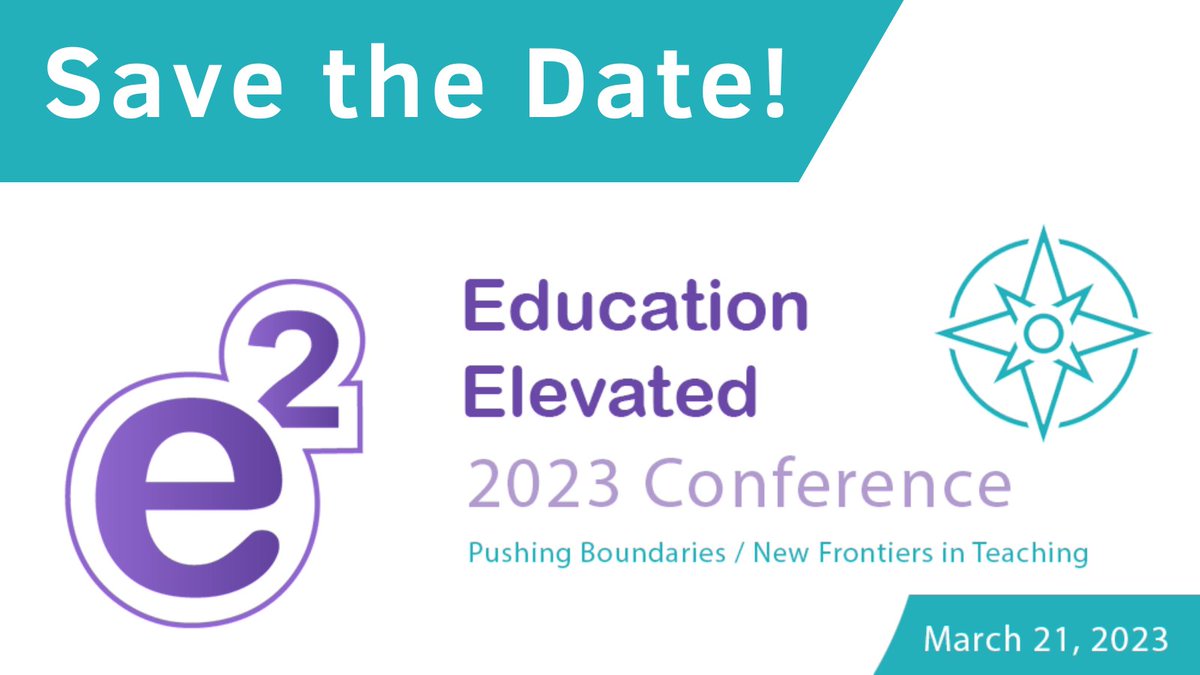 Attention <a href="/KentState/">Kent State</a> faculty, staff, and graduate assistants!

Save the Date for the e2 Education Elevated Virtual Conference March 21, 2023!

kent.edu/e2

<a href="/KentStateDoIT/">Kent State DoIT</a> <a href="/CTLkent/">CTL at KSU</a> <a href="/KentStateOnline/">Kent State Online</a> @KentState_LIB @KentStateDSA #e2KentState