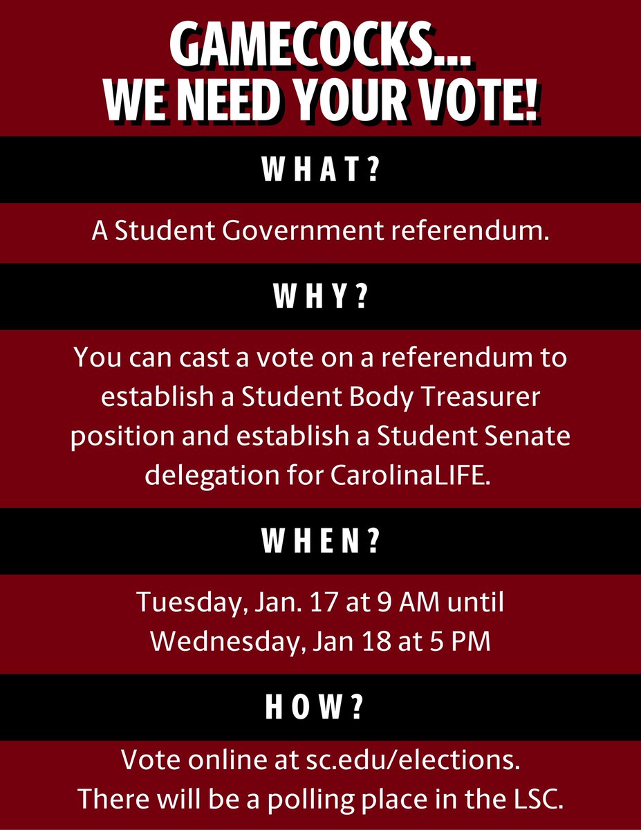 UOFSC STUDENT GOVERNMENT tweet media