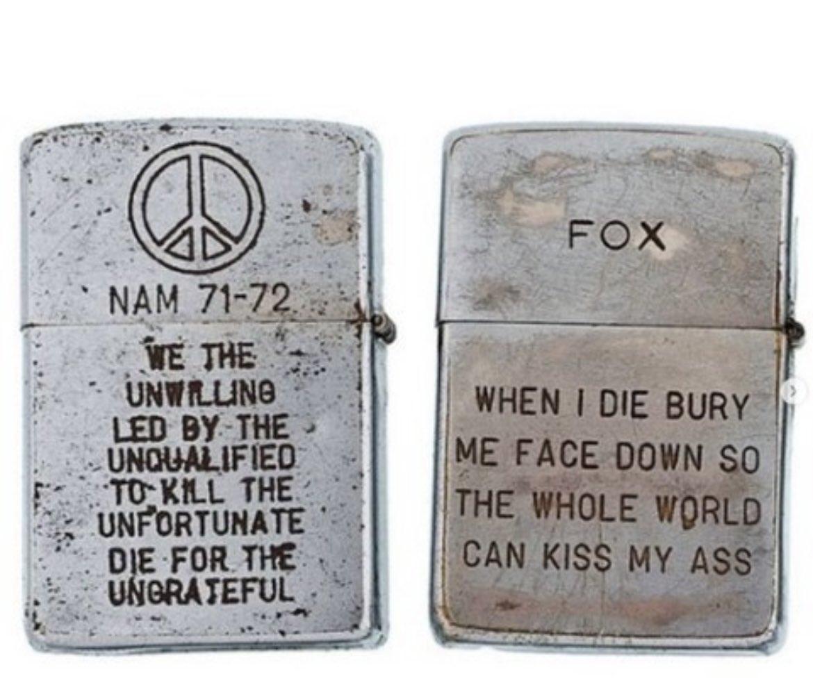 Historic Vids on Twitter "RT wars Engraved lighters used by soldiers