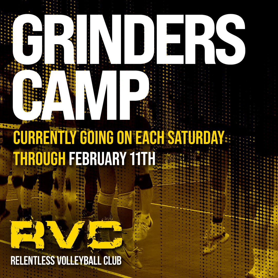 relentlessvbc's tweet photo. Quick Reminder: Our Grinders Camp is currently going on each Saturday through February 11th! If you're new to volleyball or you want to enhance the skills you currently have, visit our website and sign up today! 🏐

#RVCfamily #volleyballlife #volleyballgame https://t.co/HhcZixSXRL
