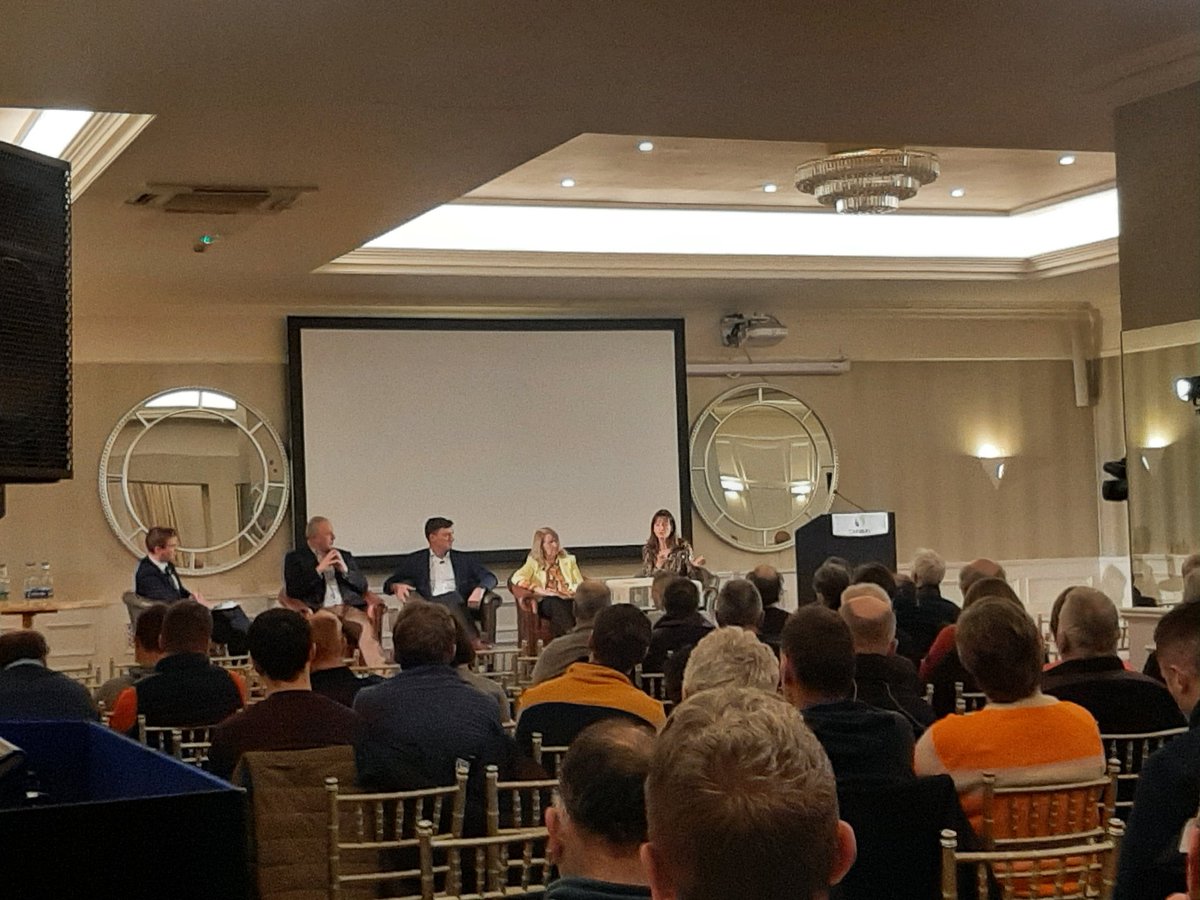 OrlaHurley3's tweet photo. Thank you to Dr. Mary Flynn @FSAIinfo @FinolaColgan @MentalHealthIrl Henry Walsh @Farming_Indo @LorcanAllen @cormac_keeffe for joining our 'Carbery 2023 Farmer Conference' last night. @CelticRossHotel @CarberyGroup https://t.co/EFn6o1HnJV