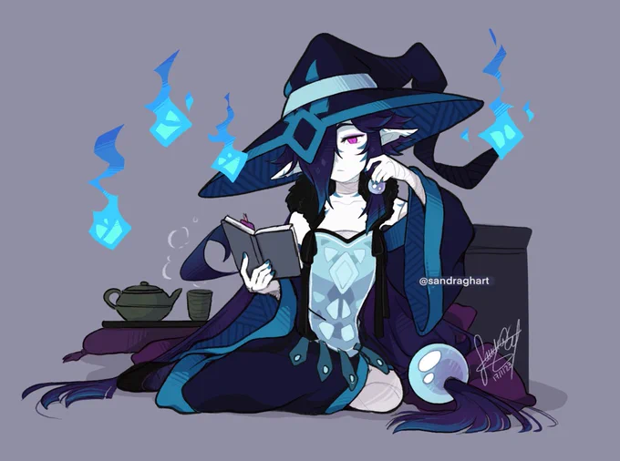 Relaxing time!~  My OC Mysth! #oc #ocart 