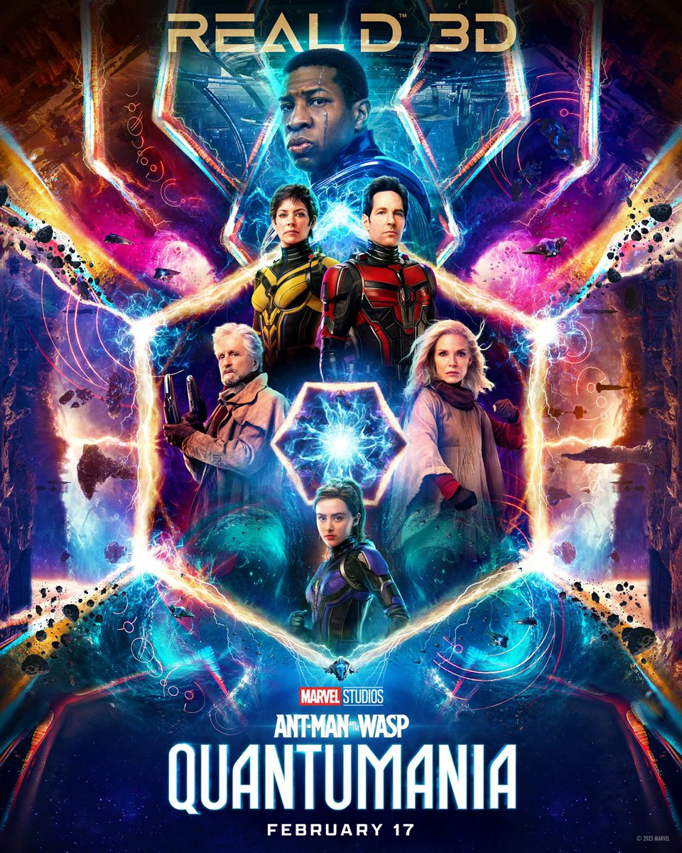 dantissteeve's tweet photo. #MarvelStudios
AntMan And The Wasp Quantumania - Official Poster In theaters February 17 #Kang #AntMan #TheWasp
#HankPym #CassieLang
#JanetVanDyne
#KangTheConquerer #AntManAndTheWaspQuantumania #antman3 #antmanandthewasp #Marvel #Disney #Disney100 https://t.co/9O1cw39v6T