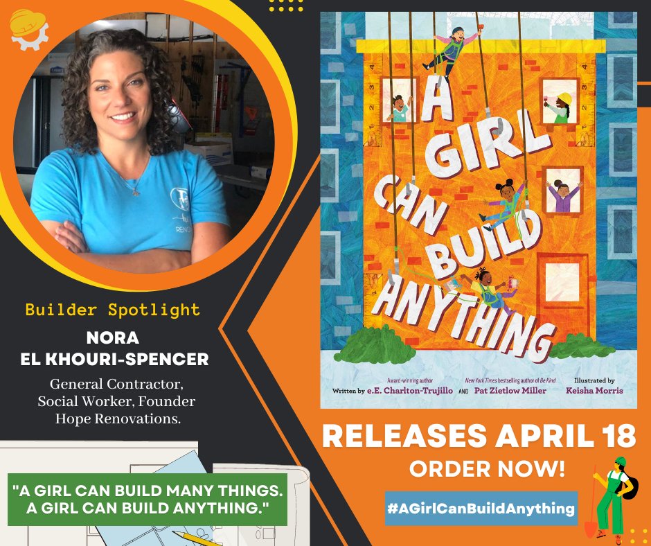 PatZMiller's tweet photo. Meet Nora El Khouri-Spencer. She helps women pursue living-wage construction jobs via free, hands-on training through Hope Renovations. @CNNHeroes honored her in 2022. She proves #agirlcanbuildanything. https://t.co/ifRayJSHSk https://t.co/sgTWmqtguY