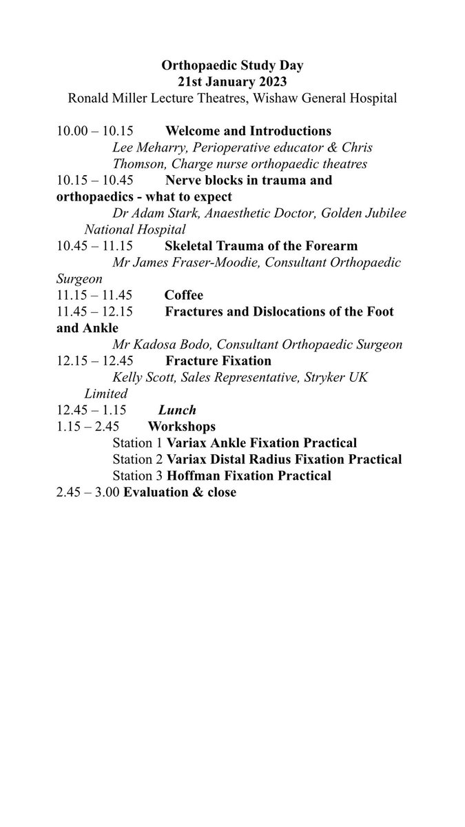 Olivia Rose Barnett (@oliviarbarnett) on Twitter photo 4 more sleeps until the Orthopaedic Trauma Study day! A fantastic educational session for anyone who is interested! This Saturday, 10am-3pm- all welcome! 🦴🩻😷 please email Lee or Chris (details below) if you wish to attend ⬇️⬇️⬇️ <a href="/WishawGen/">University Hospital Wishaw</a> <a href="/corinne_barrett/">Corinne Barrett</a> <a href="/BenMason_UHW/">Ben Mason</a> 4 more sleeps until the Orthopaedic Trauma Study day! A fantastic educational session for anyone who is interested! This Saturday, 10am-3pm- all welcome! 🦴🩻😷 please email Lee or Chris (details below) if you wish to attend ⬇️⬇️⬇️ <a href="/WishawGen/">University Hospital Wishaw</a> <a href="/corinne_barrett/">Corinne Barrett</a> <a href="/BenMason_UHW/">Ben Mason</a>