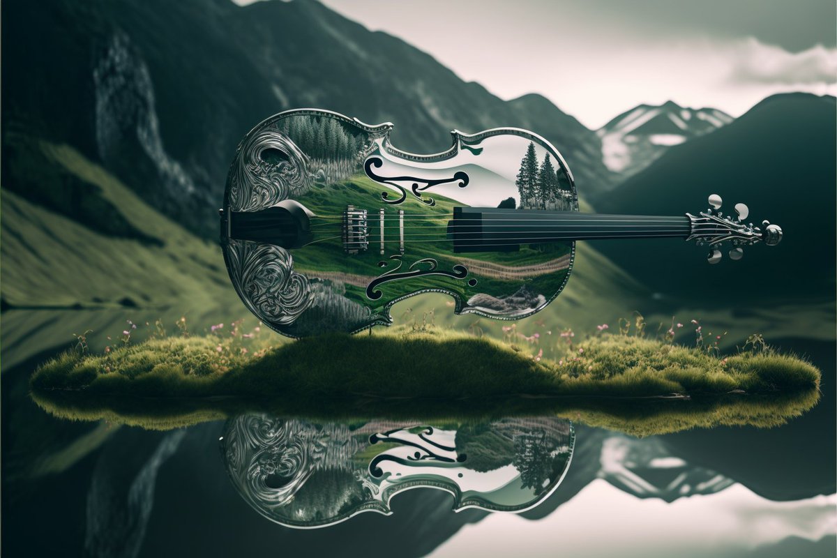 I felt like traveling to a far off place so I let #celtic #violinist <a href="/MaireadNesbitt/">Zaptio RTFKT</a> trasnport me to a land of rolling green hills and castles. 

youtube.com/watch?v=7fz56A…

#aiart #aiia #ActiveArtCollective #midjourney