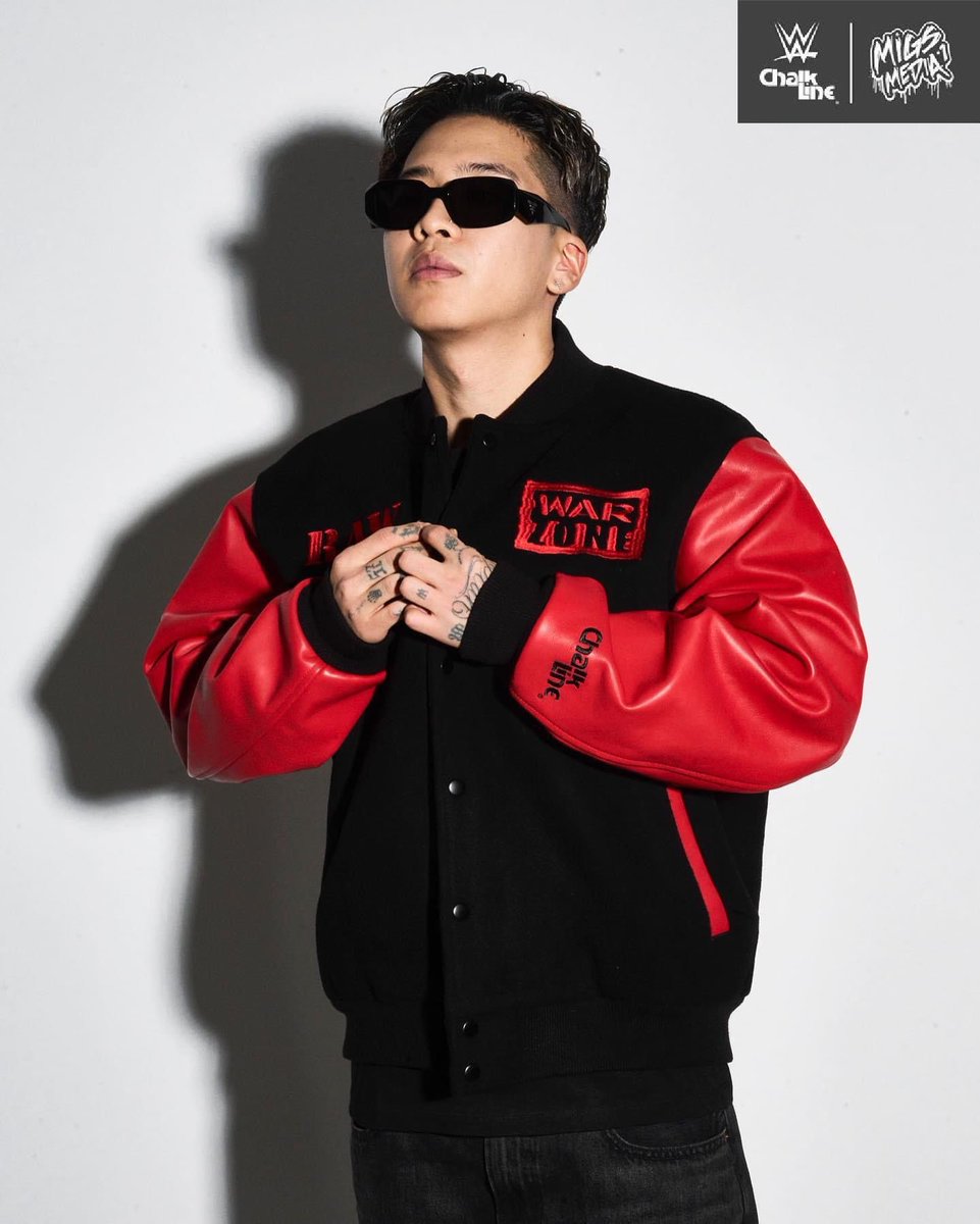 MigsMedia1's tweet photo. This Month @chalklineco celebrate 30 Years of Raw with official @WWE Licensed Varsity jacket featuring leather sleeves/wool body along w/ Raw is War Basketball Jersey &amp; Snapback
ART DIRECTION: @MigsMedia1 

#ChalkLine #RawIsWar #RAWis30 #RAW30 #MigsMedia1 #WWE #WrestlingTwitter https://t.co/Zsj1Kk0jvl