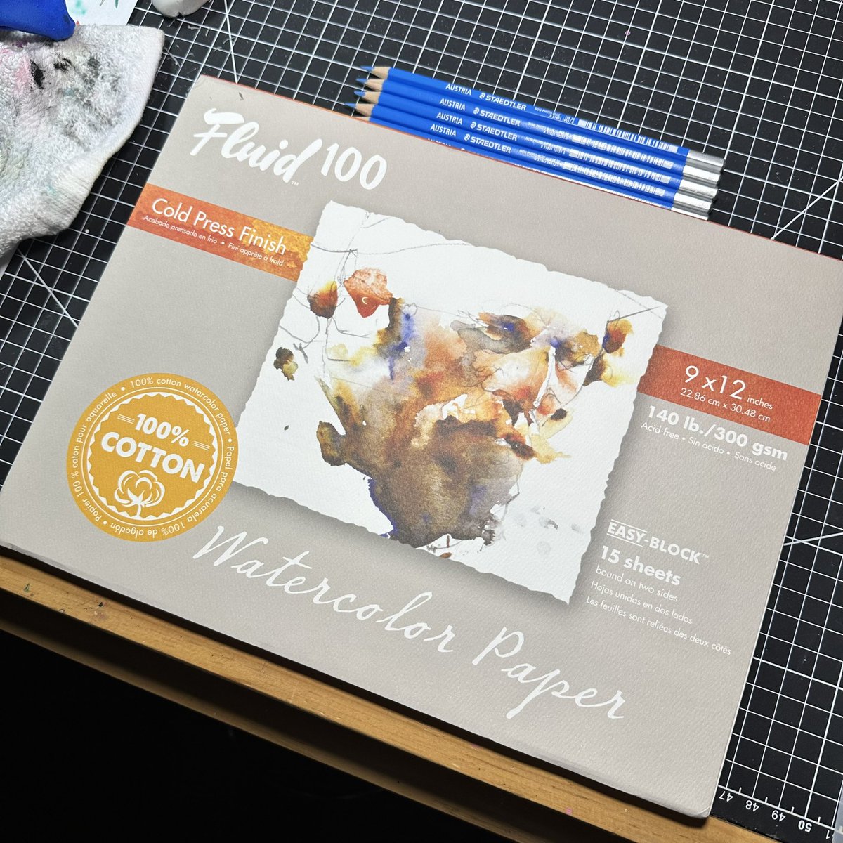 soveryunoficial's tweet photo. *squee* showed up a day early, even~!

#Staedtler non-photo blue pencils (was almost out!) and #speedball Fluid 100 Cold press Watercolor block from @JetPens 

Not sponsored but it should be, I go through these non-photos like a box of Pocky.

#jetpens #watercolor #pencil https://t.co/95DPSXjl6p