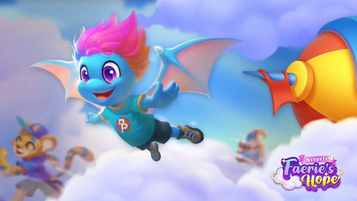 faeries_hope's tweet photo. Take flight in Neopets: Faerie's Hope with our Airship Expedition event! ✈️ Beat levels as a team to find treasure! This fun event lasts until Thursday! ✨

Visit https://t.co/RUvJOgD1SF to download the app today! https://t.co/OppgOjoCLy
