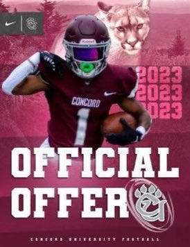 ParkLancaster14's tweet photo. After a great conversation with @coachBFerg27 i’m am blessed to be offered by @ConcordFootball https://t.co/0dTPNZwsUW