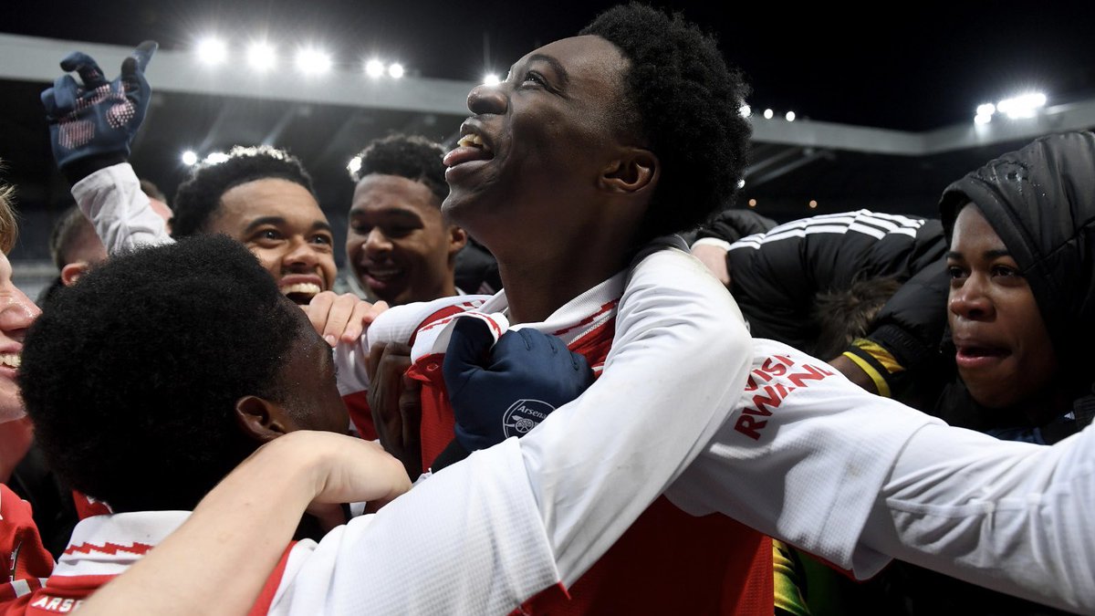 ArsenalAcademy's tweet photo. There’s nothing better than a late winner in a cup game 😍

#AFCU18 | #FAYouthCup https://t.co/0ztD6j2lmm