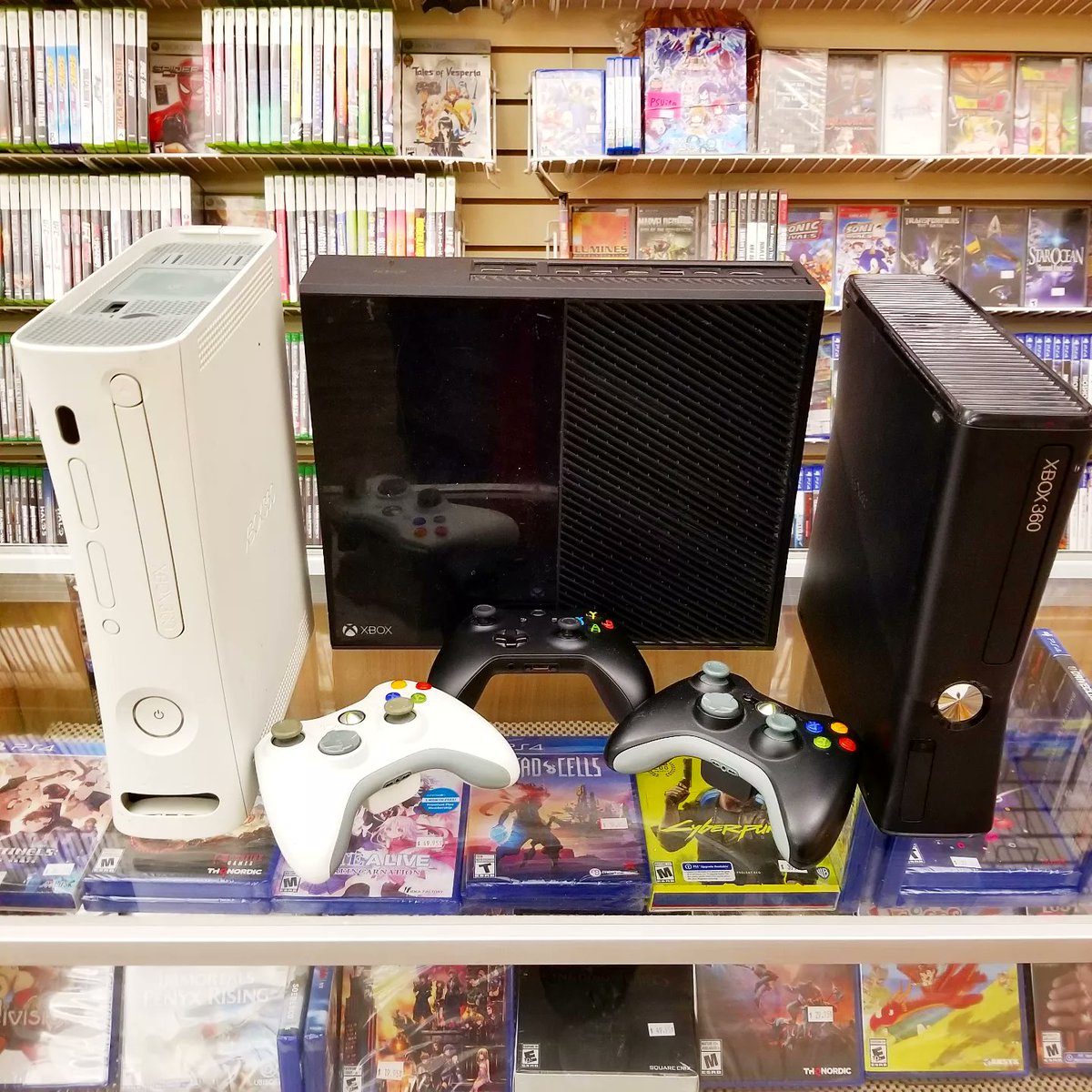 Game_Realms's tweet photo. We got #Xbox #Xbox360 #XboxOne #Gaming #consoles in stock at Game Realmsin Burbank California!
We ship in USA

#Halo #bioshock #Forza #MasEffect #RedDeadRedemption #Portal2 #Left4Dead #CallOfDuty #AssassinsCreed #Borderlands #StreetFighter #GuitarHero #Naruto #GrandTheftAutoV https://t.co/nf66SNw28S