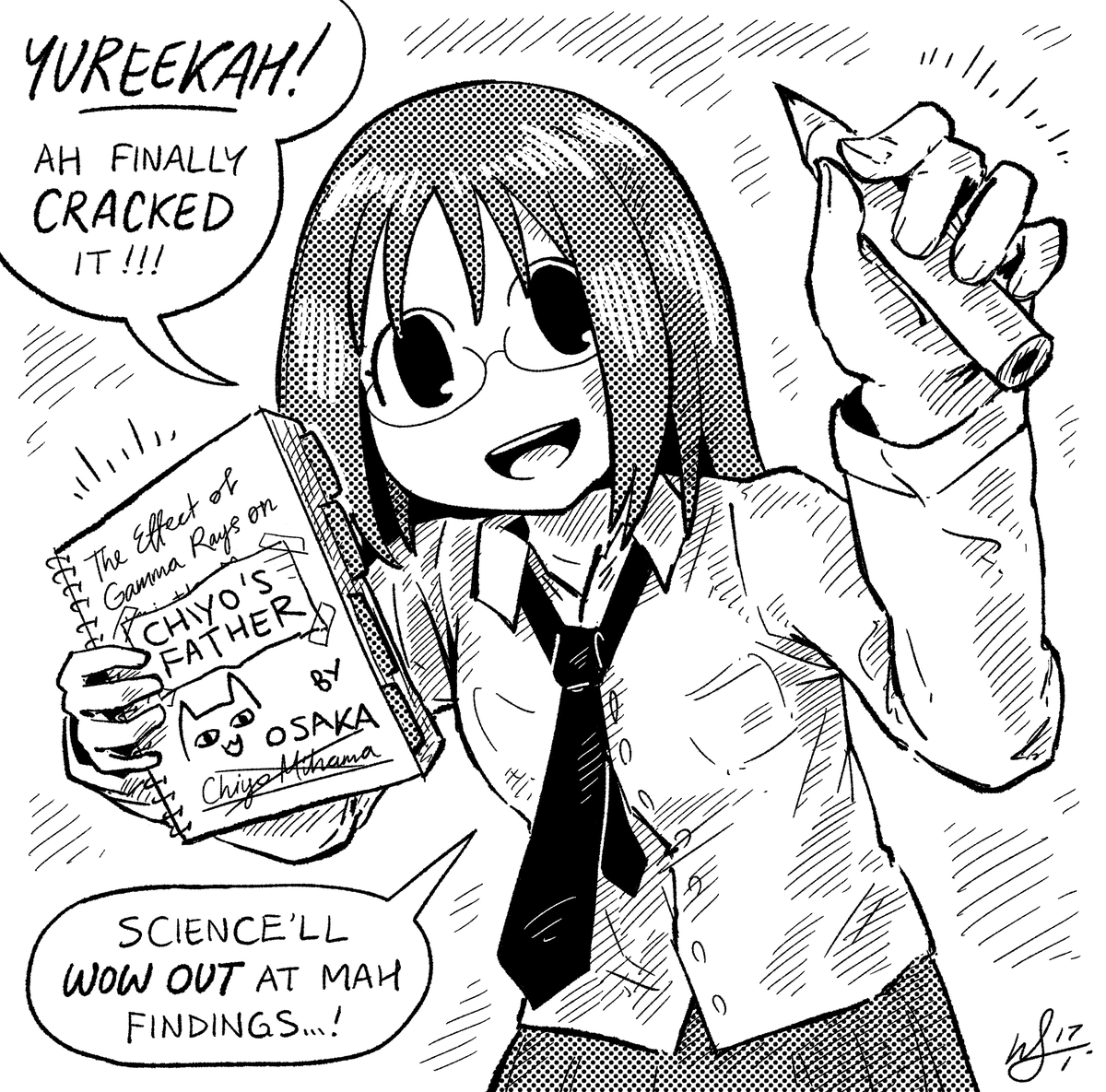 dr. osaka SHOCKS the world!!! #azumangadaioh 