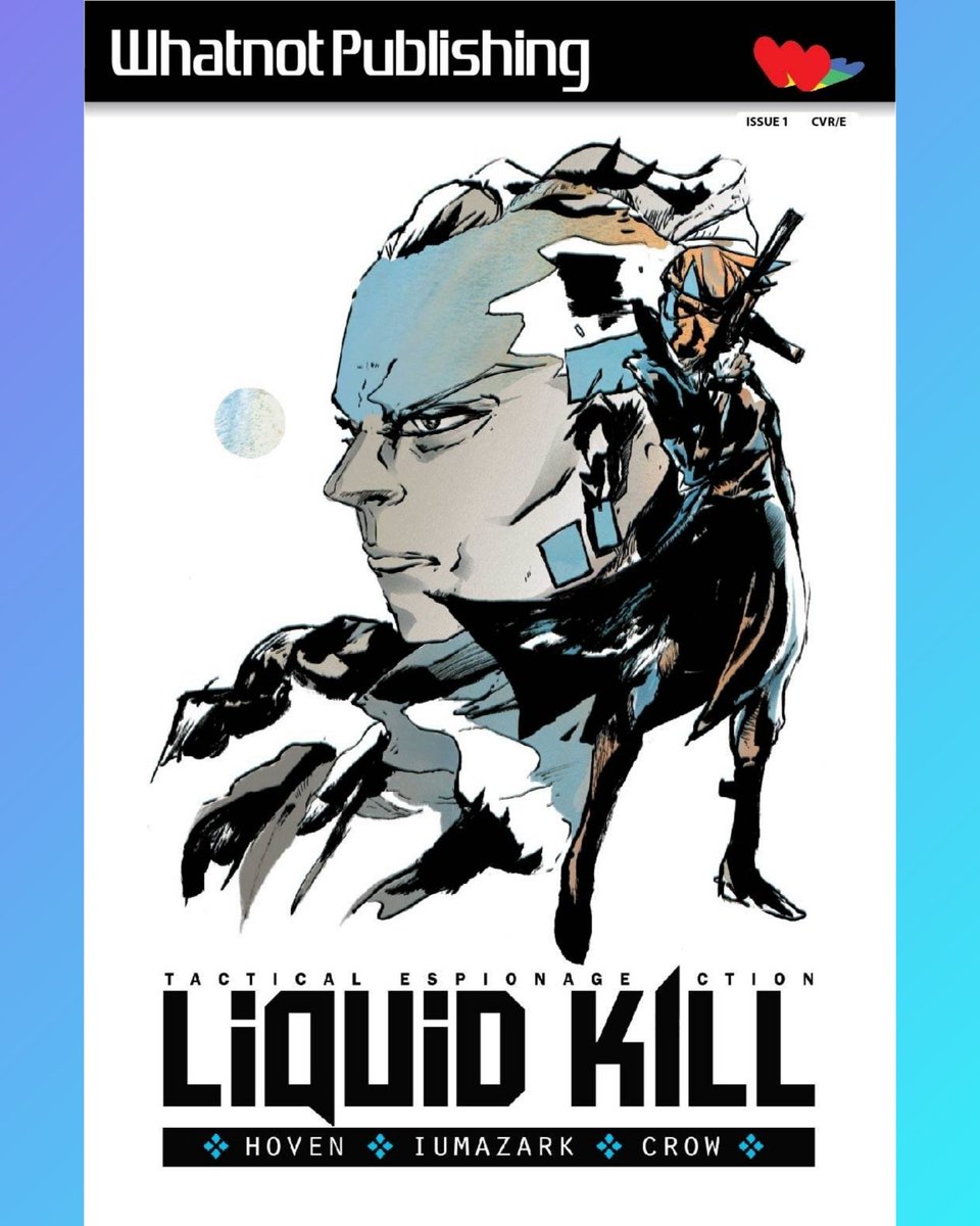 Massiveselect's tweet photo. Right now on FOC, Liquid Kill #1 Metal Gear homage cover by Rob Cannon 🎮

@PREVIEWSworld order code: DEC221749

Final order cut off, Monday, January 23rd. Ask your LCS!

https://t.co/Q93kS3e337

Created by @acrowyouknow , @LordMaxHoven and artist Gabriel Iumazark. #indiecomics https://t.co/X0D8dFLVgj
