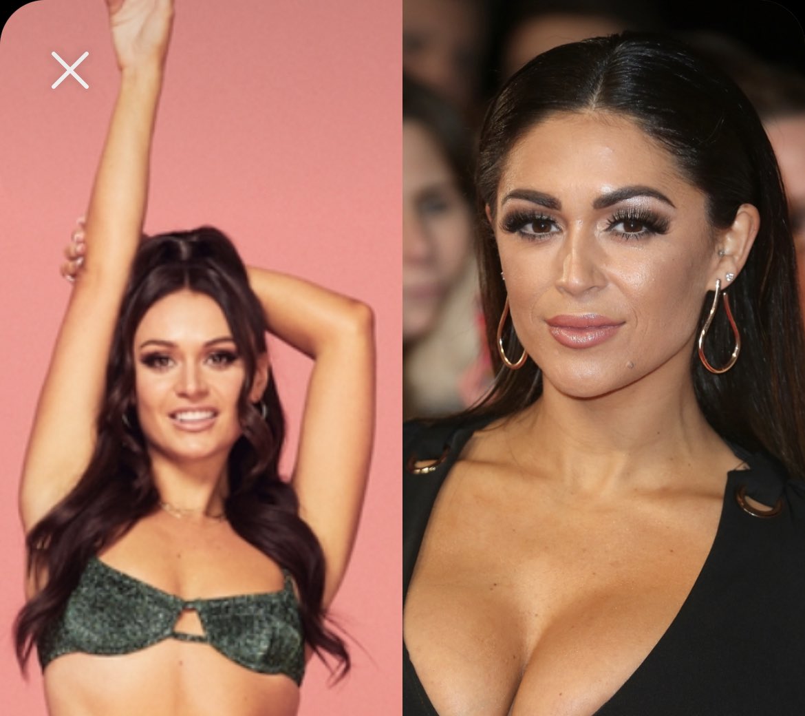 I know I said this yesterday but Olivia 
#LoveIsland  looks like Casey from old skool #bigbrotheruk can you see it?