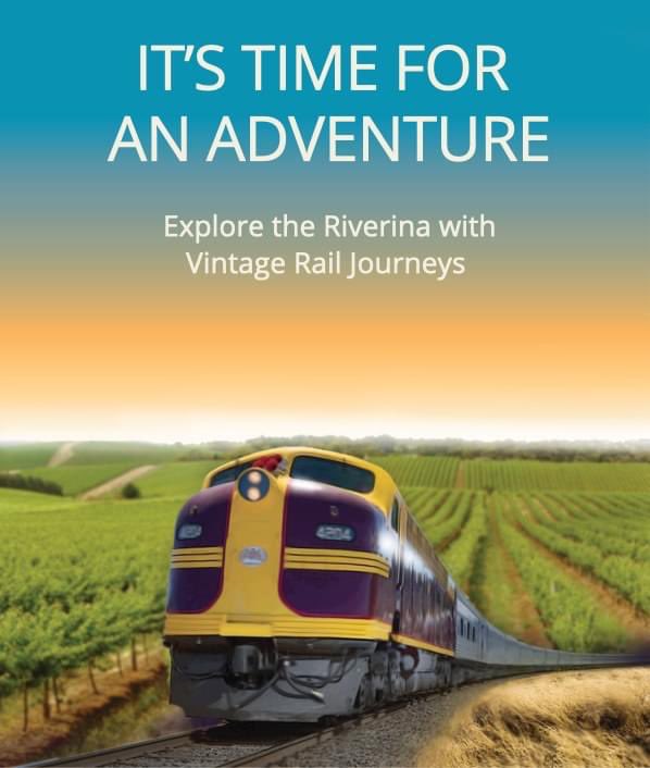 Feel like a local holiday in the #Riverina?

Take a look at the full itinerary here: vintagerailjourneys.com.au/experiences/ri… or call 1300 421 422.

#vintagerail #destinationnsw #nswtourism #FeelNSW #vintagetrain #sleepingtrain #nswholiday #riverina #visitgriffith #tourism #nsw #train #railway