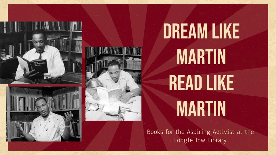 LongfellowTiger's tweet photo. Made these slides in honor of MLK, Jr. Day https://t.co/dd5W8J8P7u What are some of your favorite books for budding activists? https://t.co/Q0HKOXmOqy