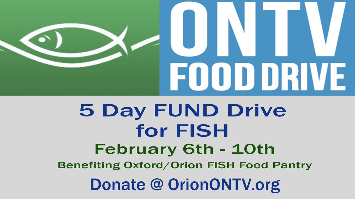 ONTV on Twitter "Support the Oxford/Orion FISH Food Pantry by donating