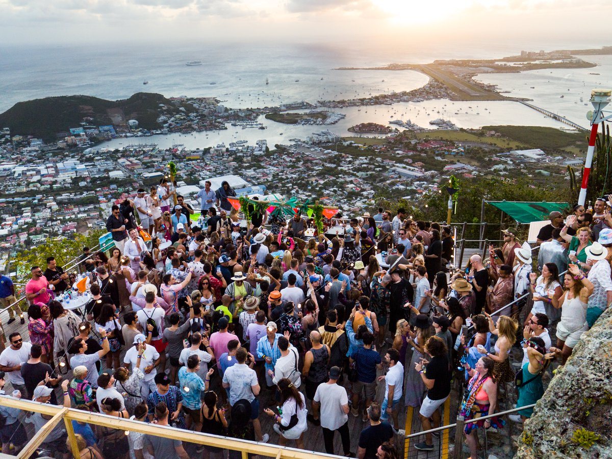 SXMFestival's tweet photo. Prepare for Glory! Only 300 lucky attendees will be sent to conquer Sentry Hill, in Saint Marteen - the highest mountain top of the island. Can’t get any higher!
Ticket & info at https://t.co/K2deEraPRZ
#sxmfestival #sxmfestival2022 #discoversaintmartin #vacationstmaarten https://t.co/U1iQaou871