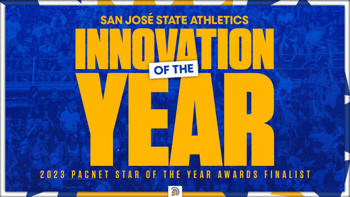 San José State Athletics was named a finalist for the 2023 PACnet Star of the Year Awards for Innovation of the Year!

Help us out, Spartan Nation, and vote here:
✅ bit.ly/3Xpww0c

#AllSpartans