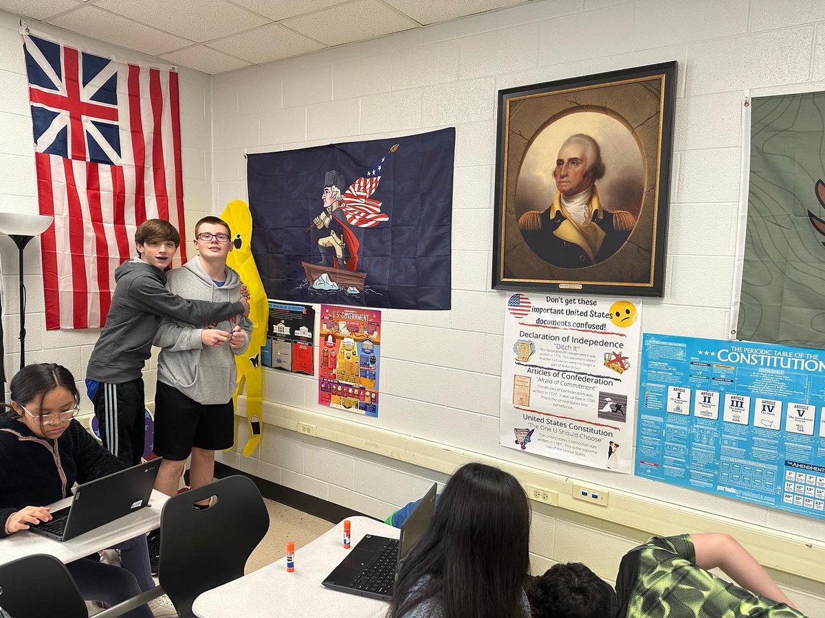 mr_bemiss's tweet photo. This is always a fun activity…Articles of Confederation Surgery!  Students have a patient named Art that is dying and they need to figure out how to diagnose and prescribe his 8 weakness.  We will wrap this up tomorrow and work on the Constitutional Convention! https://t.co/2zgHivWUCF