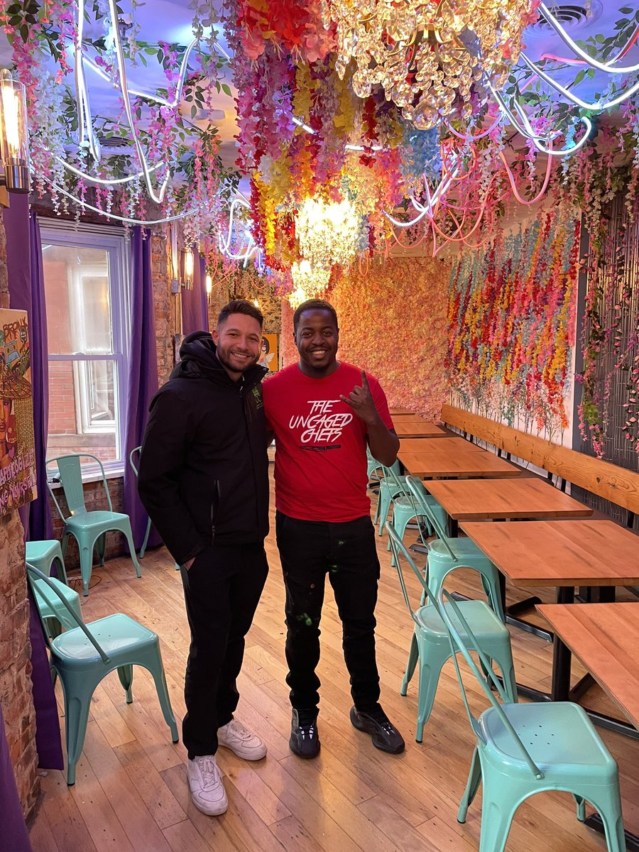 dcmonc's tweet photo. All day brunch? Sign 👏 us 👏 up 👏 

Today we visited Chef Damian who is opening Uncaged Mimosas at 300 Florida Ave NW this Thursday. https://t.co/mX9eBoFMiM