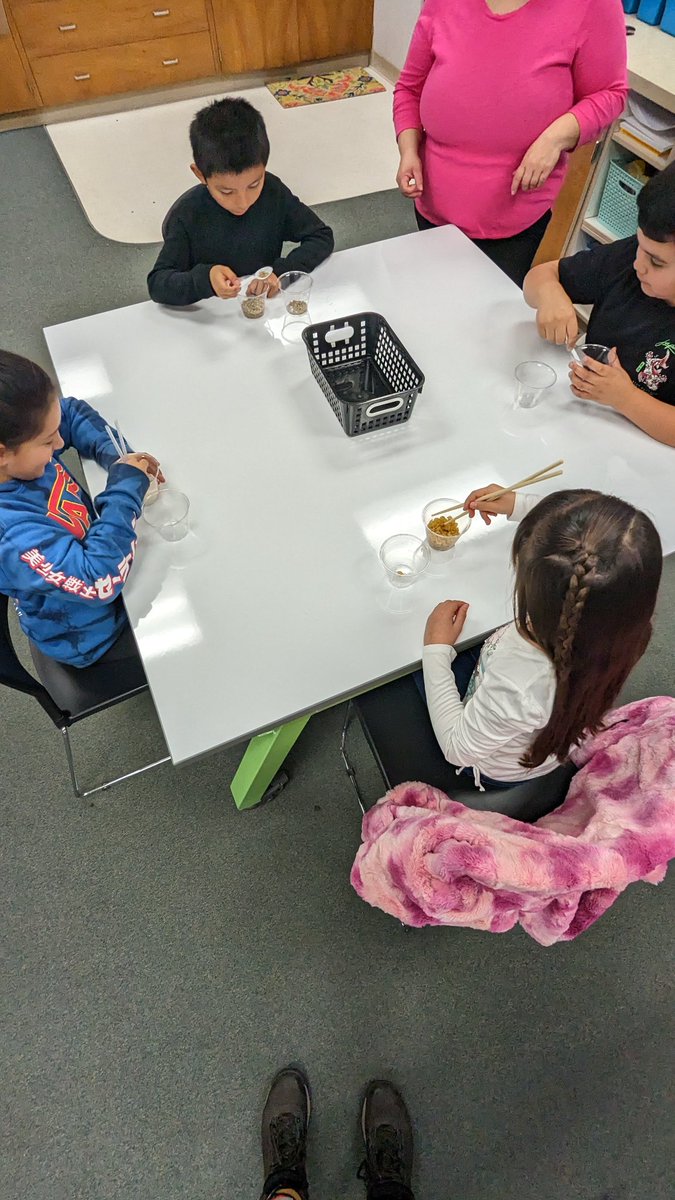 Bree_Gage's tweet photo. Literacy, STEAM integration, and co-teaching. Today we explored animal adaptations with a bird beak lab, while bolstering our fluency and skills around main idea. #stemintegration #literacy #coteaching #wearepbv #scienceintegration https://t.co/cFt3YXUGmy