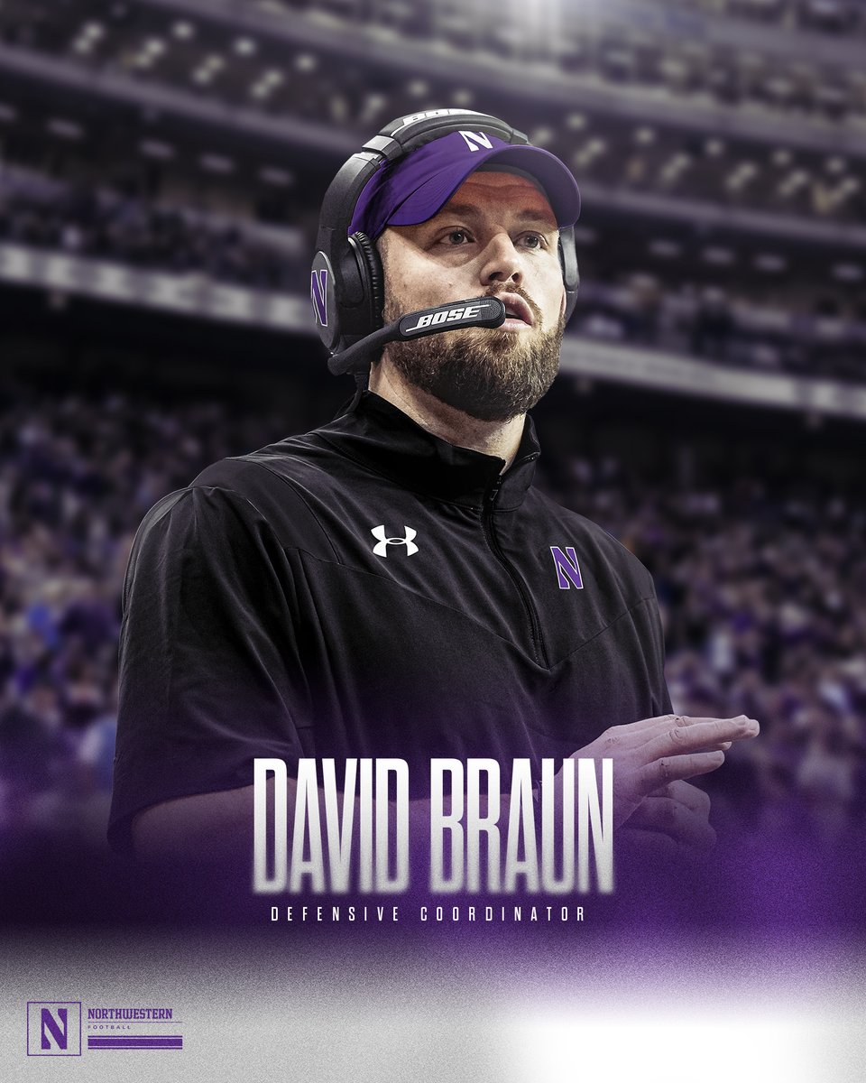 Northwestern Football (@nufbfamily) on Twitter photo Officially official.
Thrilled to welcome David Braun to the football family as our new defensive coordinator!
📰 bit.ly/BraunNU
#GoCats | <a href="/coachfitz51/">Pat Fitzgerald</a> Officially official.
Thrilled to welcome David Braun to the football family as our new defensive coordinator!
📰 bit.ly/BraunNU
#GoCats | <a href="/coachfitz51/">Pat Fitzgerald</a>