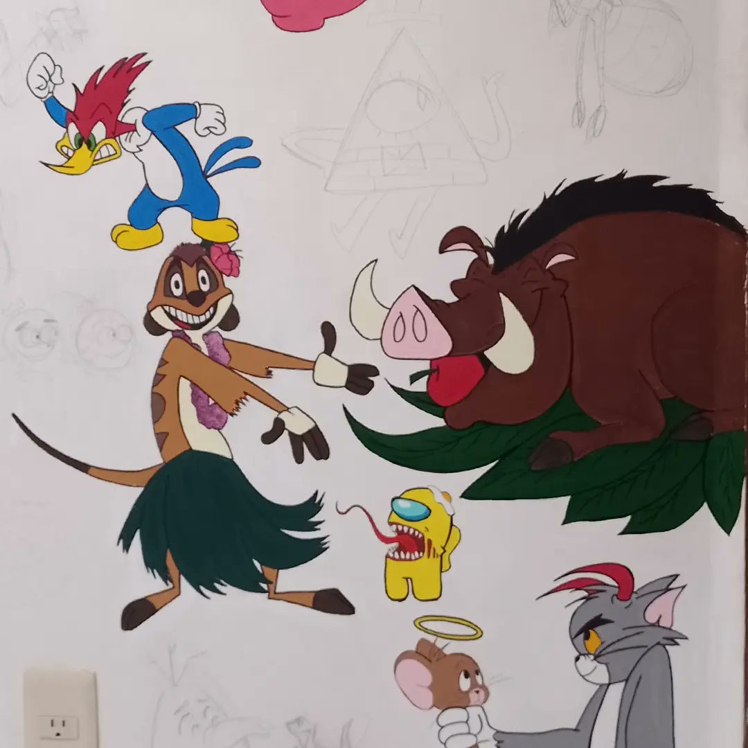 chismoon_25's tweet photo. Qué quieres?? Que me ponga falda y baile hula hula??
#TimonYPumba #ElReyLeon #pintura https://t.co/KpjVusP6gv