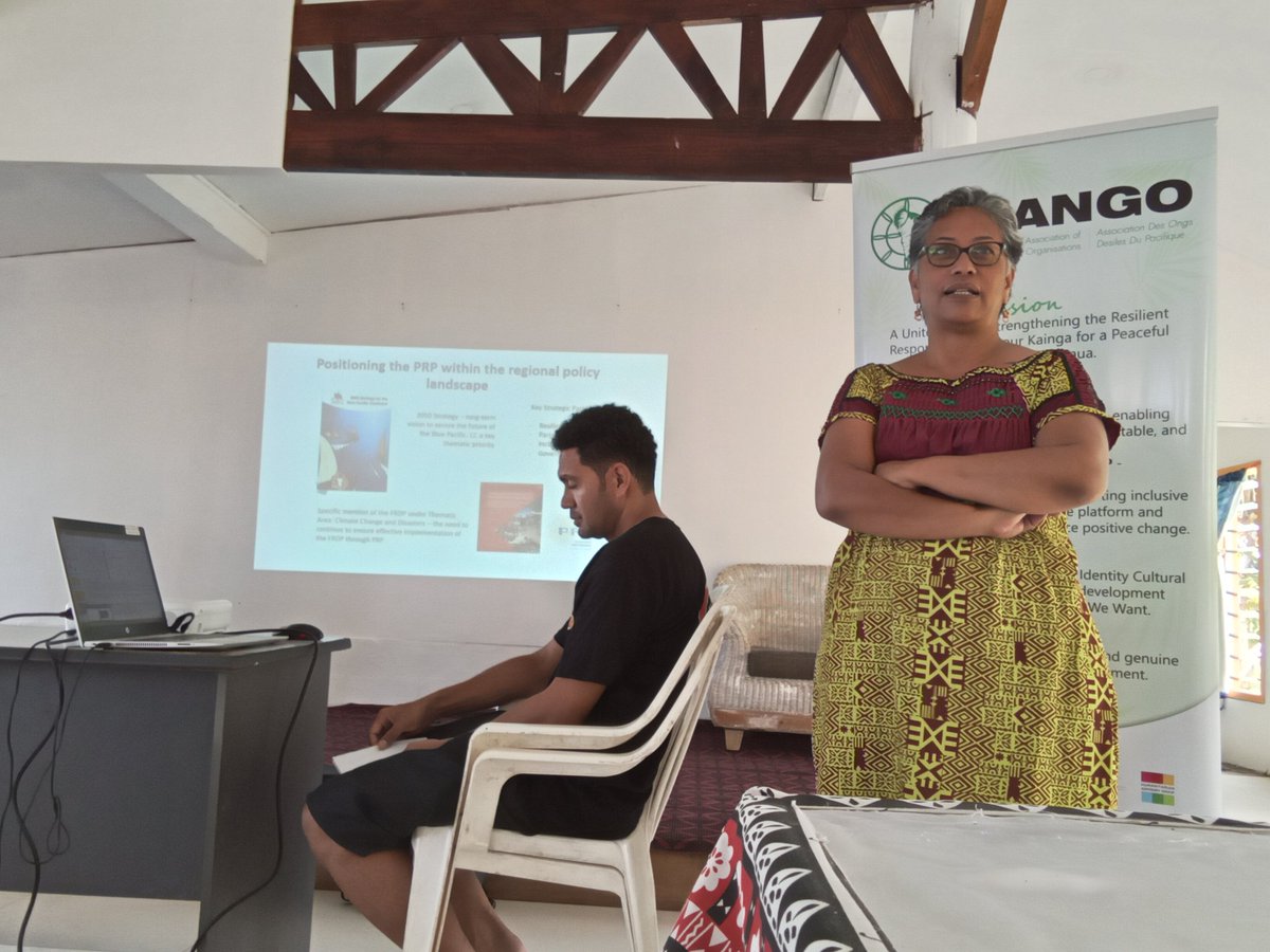 pyccomms's tweet photo. @milianaiga1 is representing us at 2days Technical Workng Grp meeting on Localization. Organized by Loclztn Pacific CSO TWG Leads @Pacific_2030 @DisFiji @femlinkpacific
In-attendance @oxfampacific @IFRCAsiaPacific @ippf @FijiCouncil #CSFT🇹🇴 @LifeFlightFj and PRP Team @ForumSEC https://t.co/M9DwXOx4jE