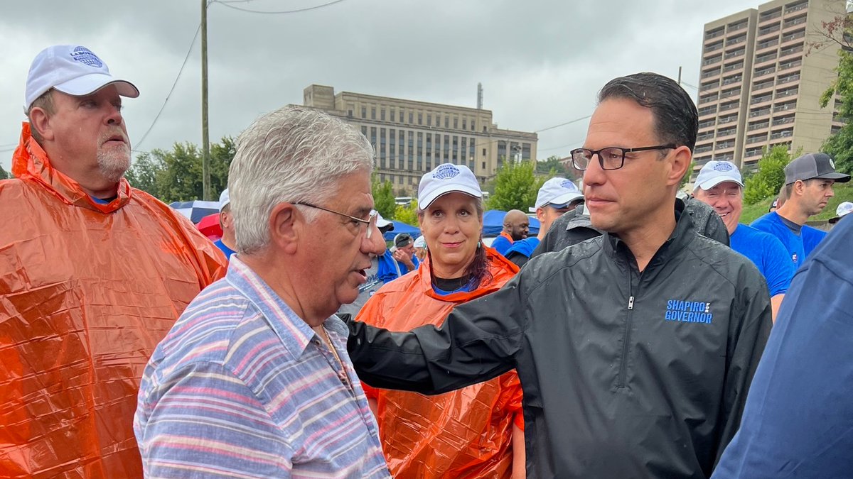 He joined us in the Labor Day parade, and we were honored to join him at his inauguration today. Congratulations <a href="/GovernorShapiro/">Governor Josh Shapiro</a>! We know you won't waste any time getting to work for Pennsylvania's working families
