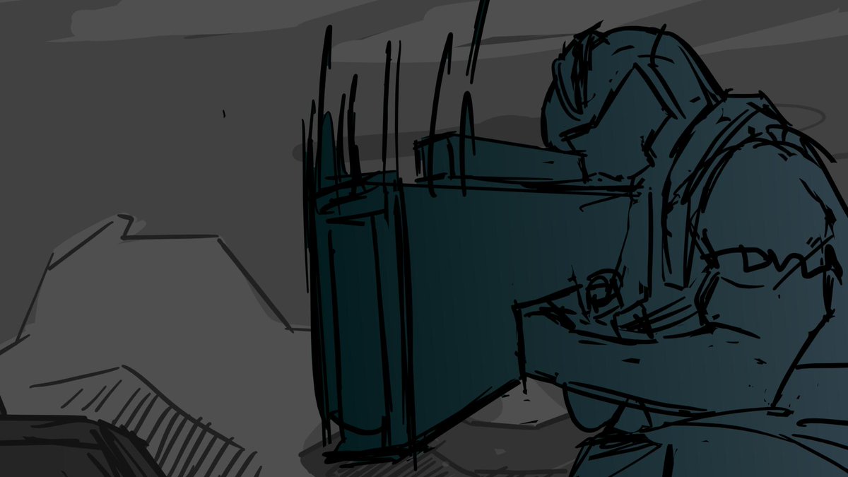 #storyboards #scifi #alienmonster #chase #action #gun #cinematic