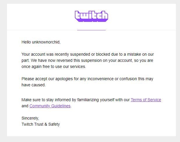 unknownorchid's tweet photo. Thank you @Twitch @TwitchSupport for fixing the mistake that was made in suspending my account. Now...could you please give me back all of my followers!!?? I went from 6228 followers down to 2??? What in the actual hell?? https://t.co/xHrsGTfxr4