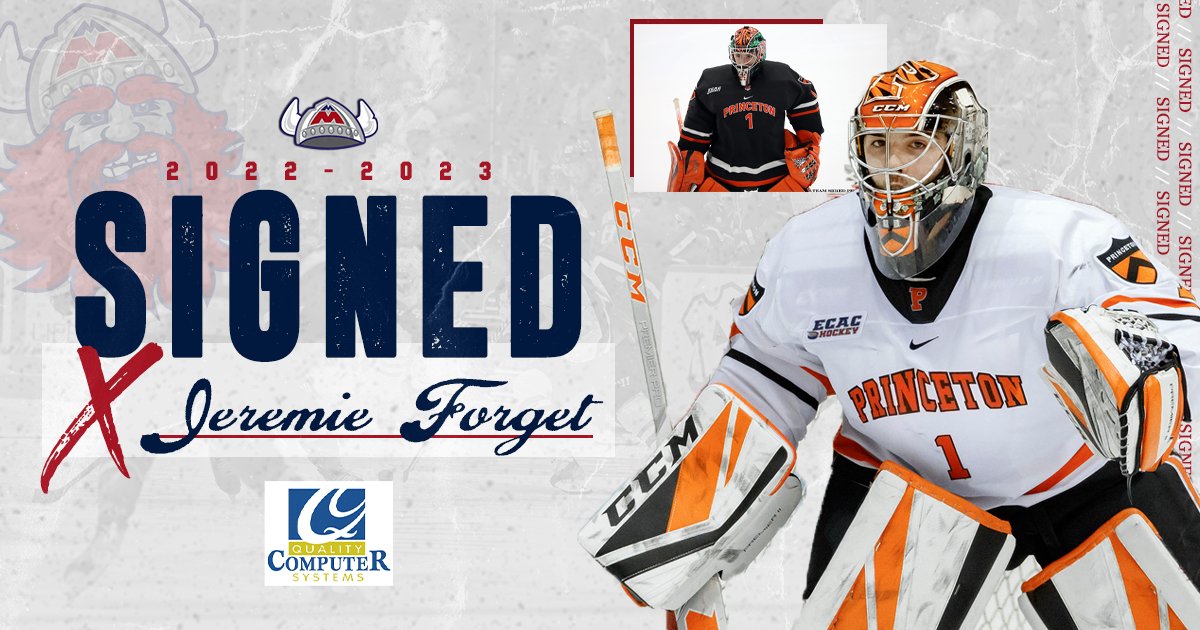 MaconMayhem's tweet photo. 🚨 SIGNING: The Mayhem sign Goaltender Jeremie Forget to the roster. Welcome to Macon Jeremie! 

#BattleEveryShift https://t.co/qDwUiLWDSt