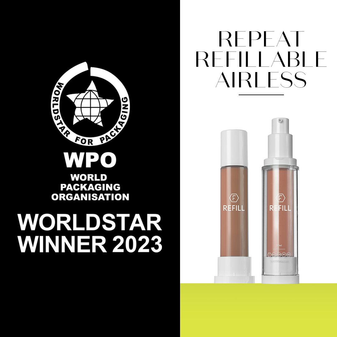 We are honored to be recognized as a 2023 WorldStar Winner for our latest patent-pending innovation, Repeat #Refillable Airless!

Learn More: worldstar.org/winners_detail…