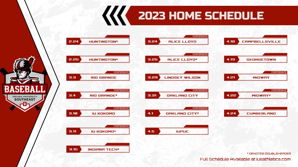 It’s almost time for Grenadier Baseball at the Koetter Sports Complex. Mark your 📆 now!