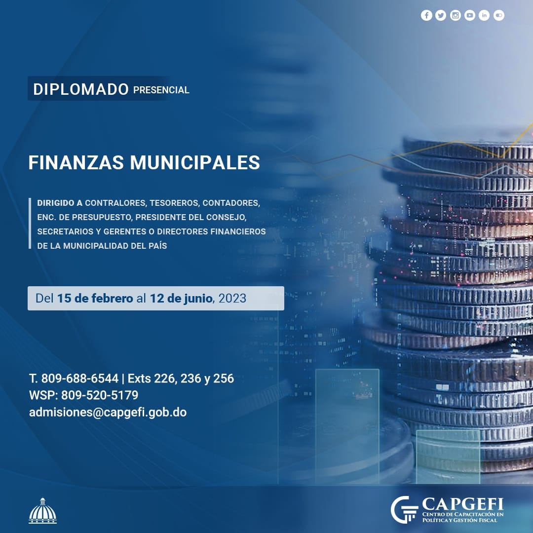 Participa en el diplomado: Finanzas Municipales