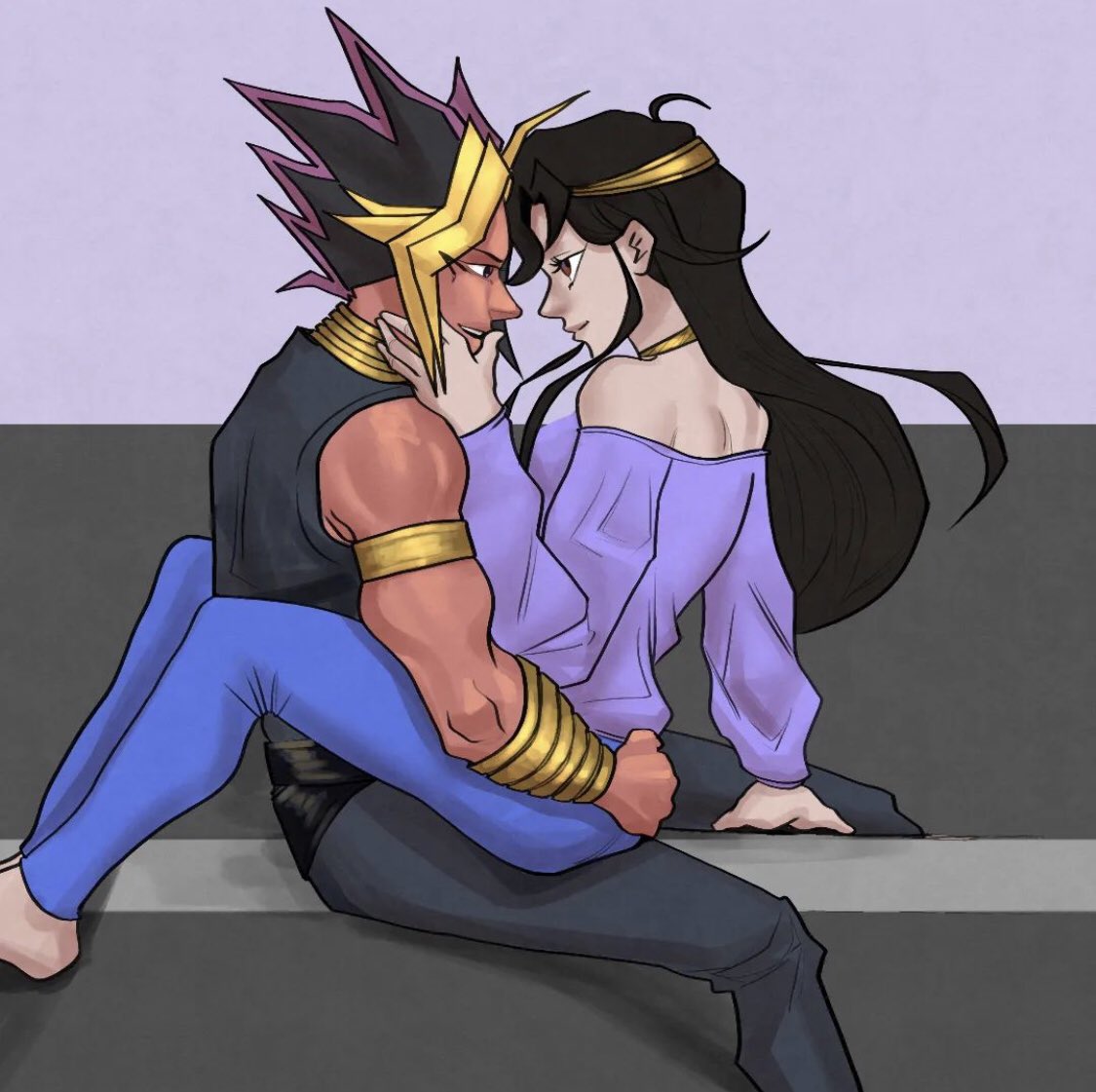 charty_fred's tweet image. Atem x Ren ♥️🙈
#atem #ren #coupleart #commission