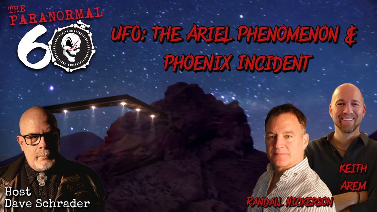 ATTENTION MY LITTLE DARKLINGS!
If you missed last night's LIVE show, please go listen to the podcast version now. It was fantastic and 2 fascinating guests discussing 2 of THEE most reported UFO sightings. 
Listen to The Paranormal 60 podcast on whatever podcast app you use!