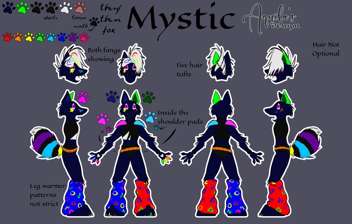 DesignsAquila's tweet image. I know I don't post much here anymore, but...
BEHOLD! My new favourite sona (still second only to Prophet), Mystic!
#furry #furryart #furryfandom