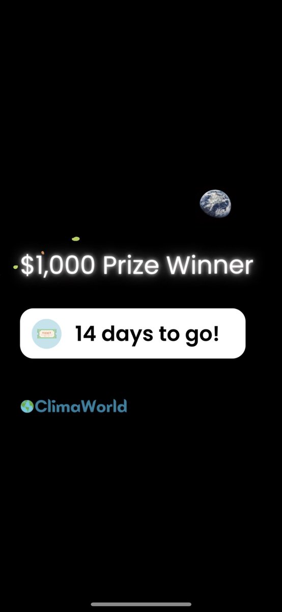 ClimaWorld's tweet image. Only 2 weeks to go until one of our climate subscribers will win $1,000 🌏