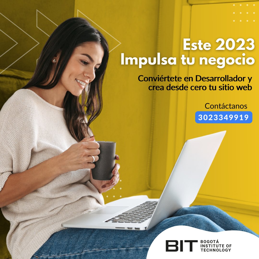 bit_institute's tweet photo. ¿Eres emprendedor y quieres hacer crecer tu negocio? Con #BitInstitute podrás crear desde cero tu sitio web el crecimiento de tu empresa.

💻 bit. Institute
📲 3023349919

#Becas #Developer #Programacion #DesarrolloWeb #Python #CursosDeProgramacion #MachineLearning #Coder https://t.co/tOJ3AX3ERn