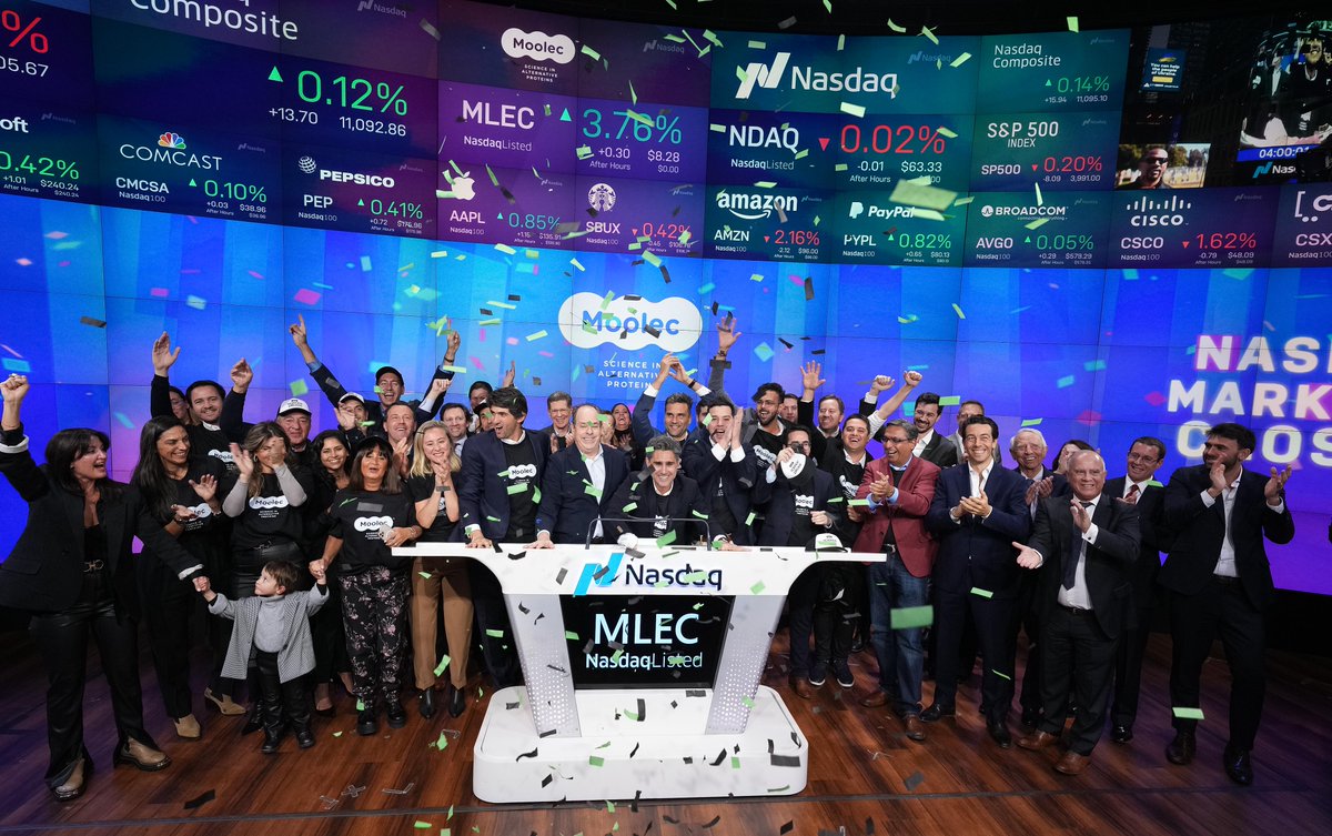 NasdaqExchange's tweet image. Moolec Science is planting the future of food. 🌱

$MLEC is a science-based ingredient company producing real animal proteins in plants through Molecular Farming, a disruptive technology in the alternative protein landscape. #NasdaqListed